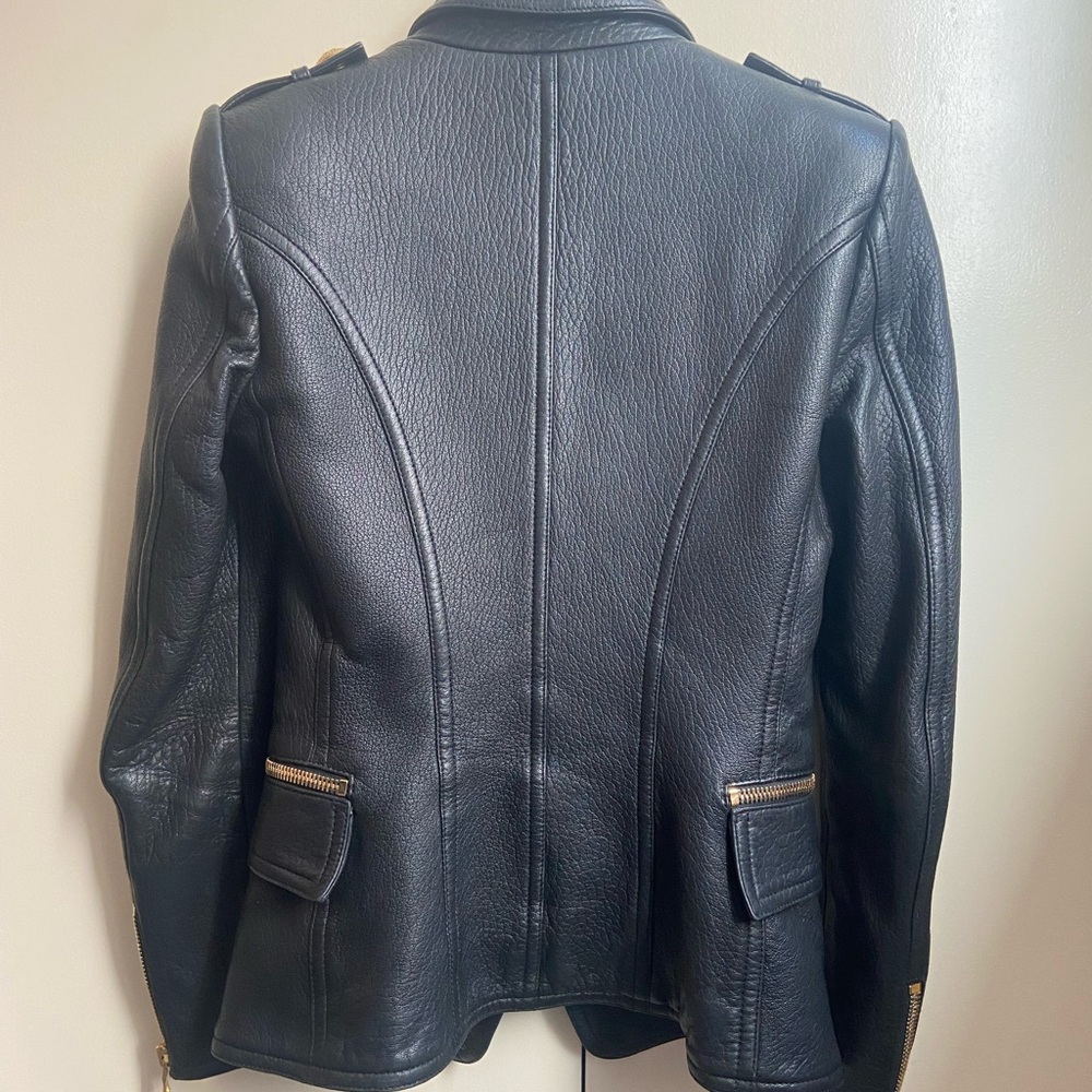 Balmain Black and Gold Blazer with Military-Inspired Design - Picture 6 of 10